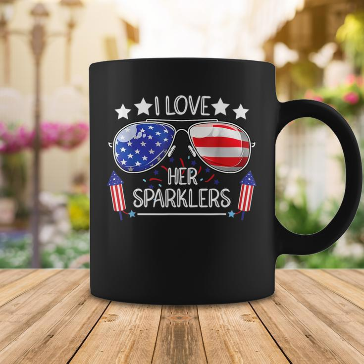 I Love Her Sparklers Matching Couple 4Th Of July Sunglasses Coffee Mug Funny Gifts