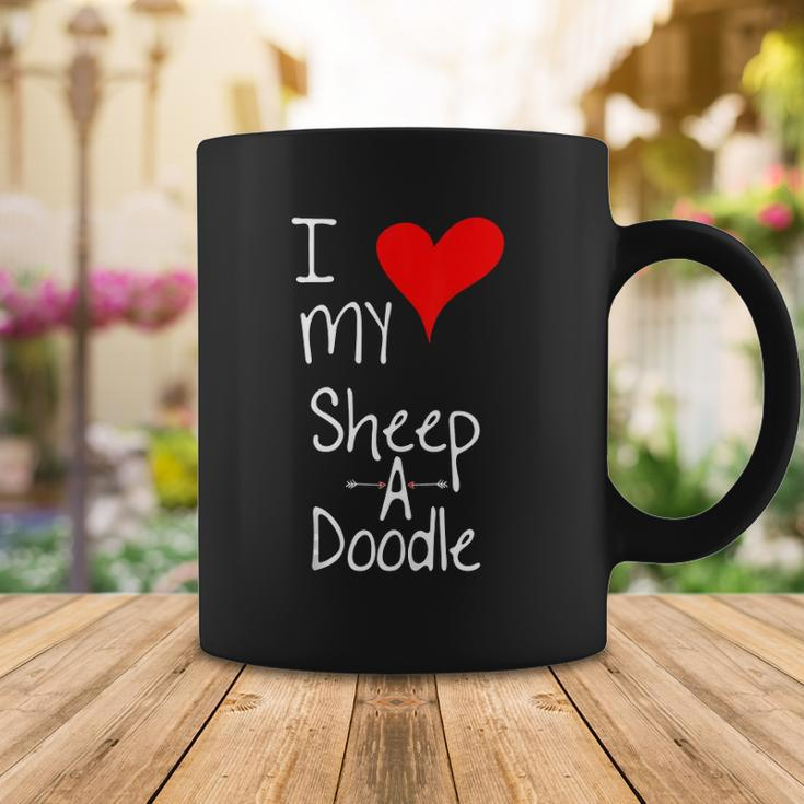 I Love My Sheepadoodle Cute Dog Owner Gift &8211 Graphic Coffee Mug Unique Gifts