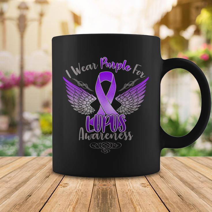 I Wear Purple For Lupus Awareness Coffee Mug Unique Gifts