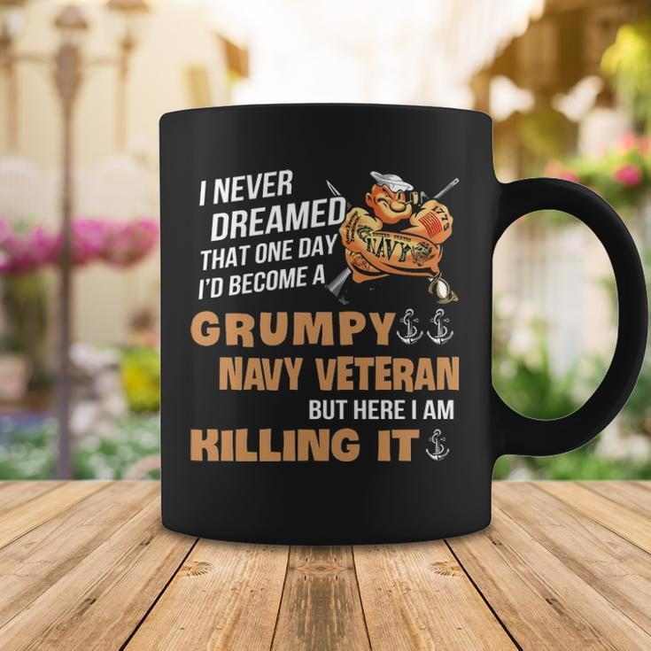 Id Become A Grumpy Navy Vet Coffee Mug Unique Gifts