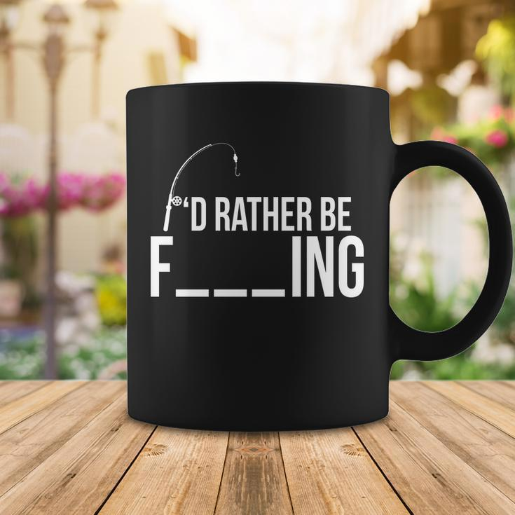 Id Rather Be Fishing Funny Fisherman Coffee Mug Unique Gifts
