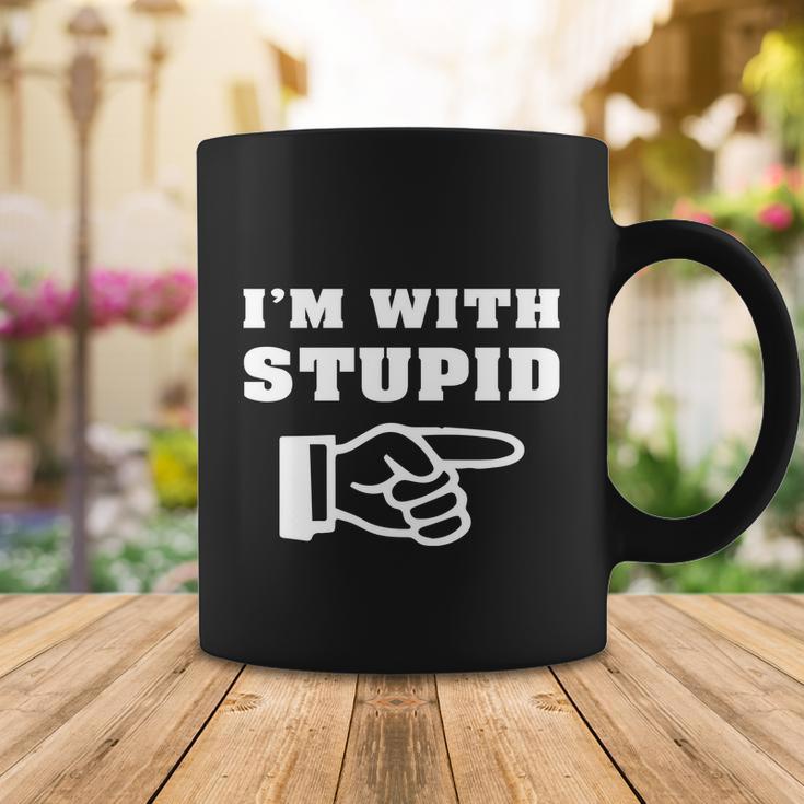 Im With Stupid Coffee Mug Unique Gifts