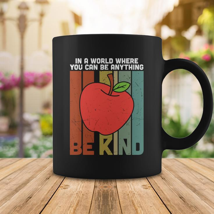 In A World Be Kind Teacher Apple Graphic Plus Size Shirt For Teacher Male Female Coffee Mug Unique Gifts