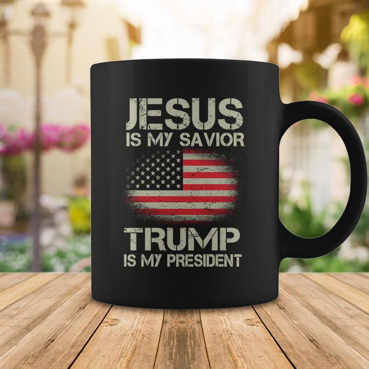 Jesus Is My Savior Trump Is My President Coffee Mug Unique Gifts