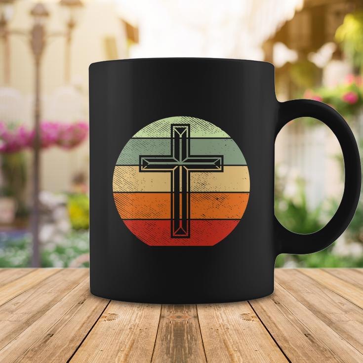 Jesus Retro Cross Christ God Faith Religious Funny Christian Coffee Mug Unique Gifts