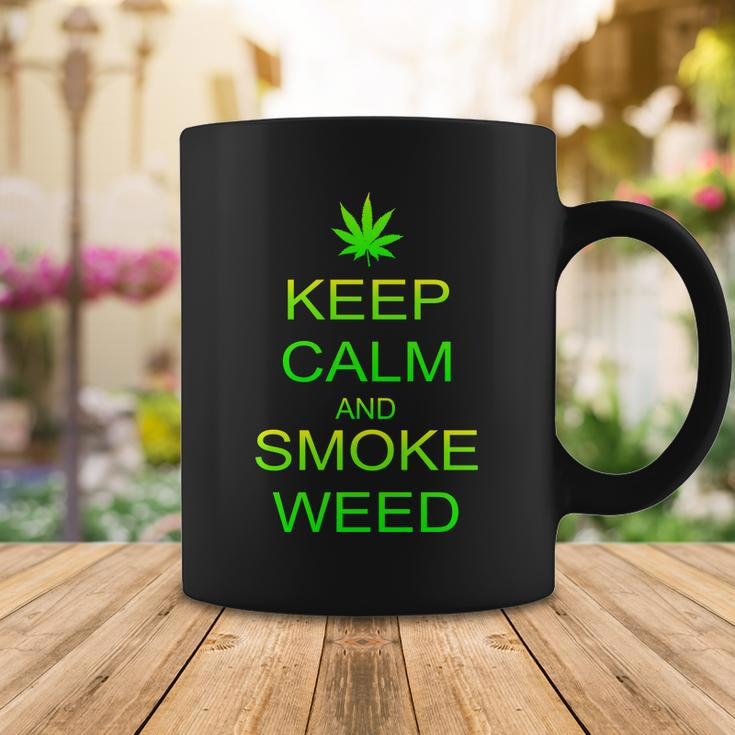 Keep Calm And Smoke Weed Coffee Mug Unique Gifts
