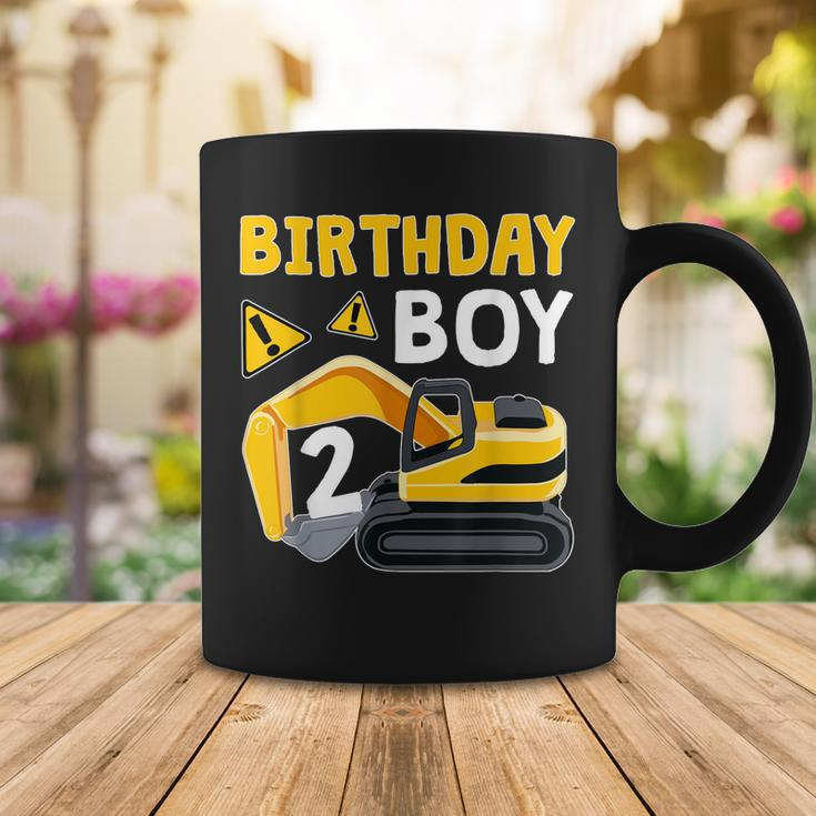 Kids 2 Years Old Boy 2Nd Birthday Gift Boy Toddler Excavator Coffee Mug Funny Gifts