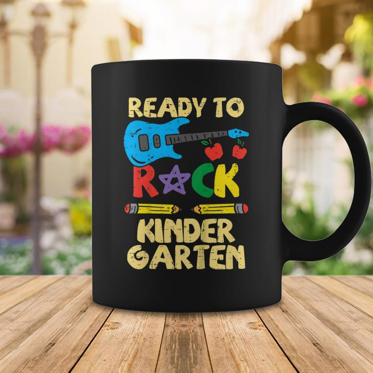 Kids Ready To Rock Kindergarten Guitar Back To School Boys Girls Coffee Mug Funny Gifts