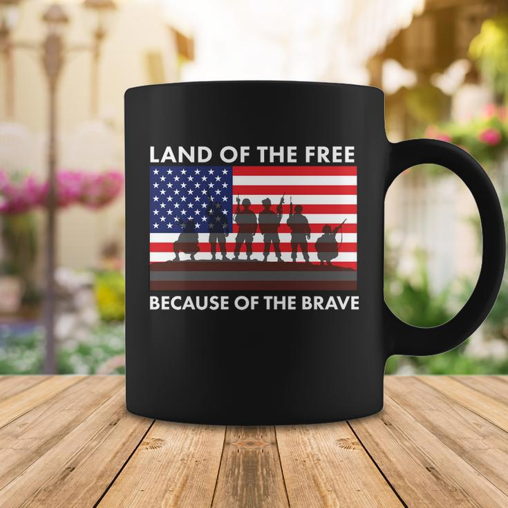 Land Of The Free Because Of The Brave Coffee Mug Unique Gifts
