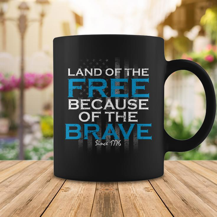 Land Of The Free Because Of The Brave Usa Coffee Mug Unique Gifts