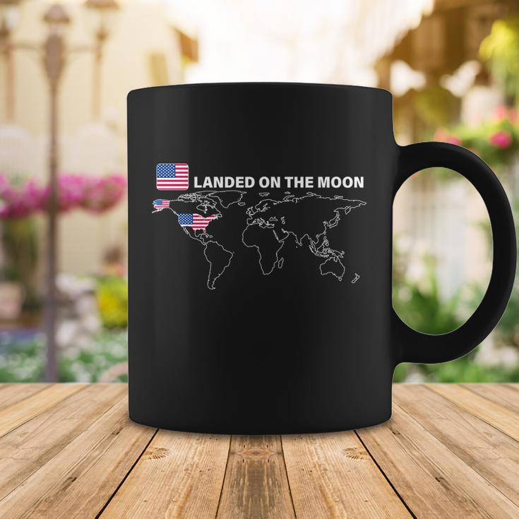 Landed On The Moon Usa Map Coffee Mug Unique Gifts