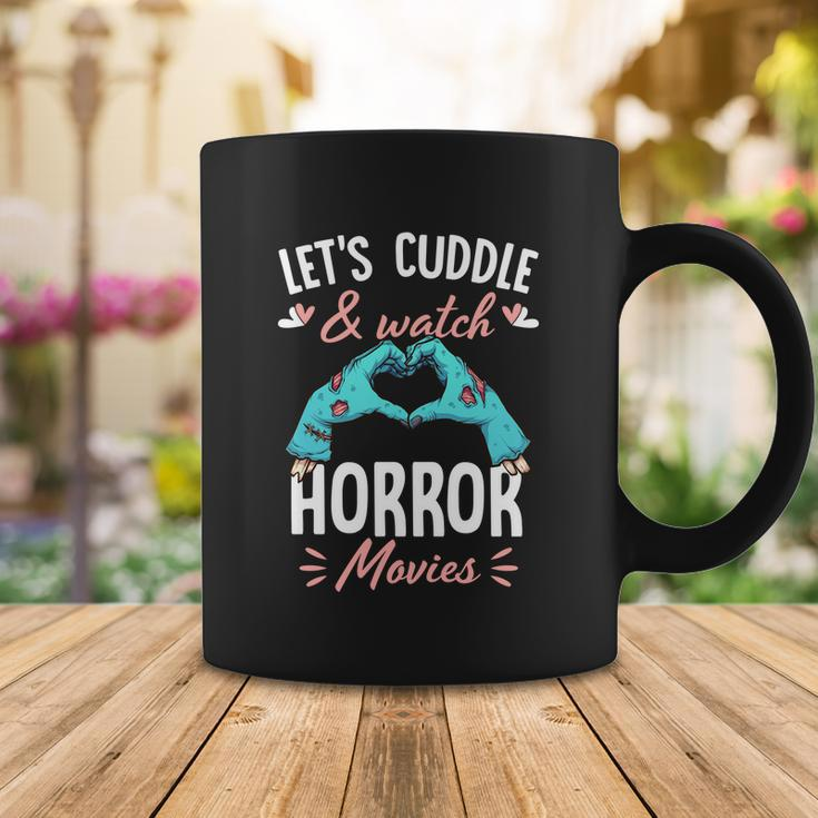 Lets Cuddle And Watch Horror Movies Gift Horror Movie Lover Gift Coffee Mug Unique Gifts