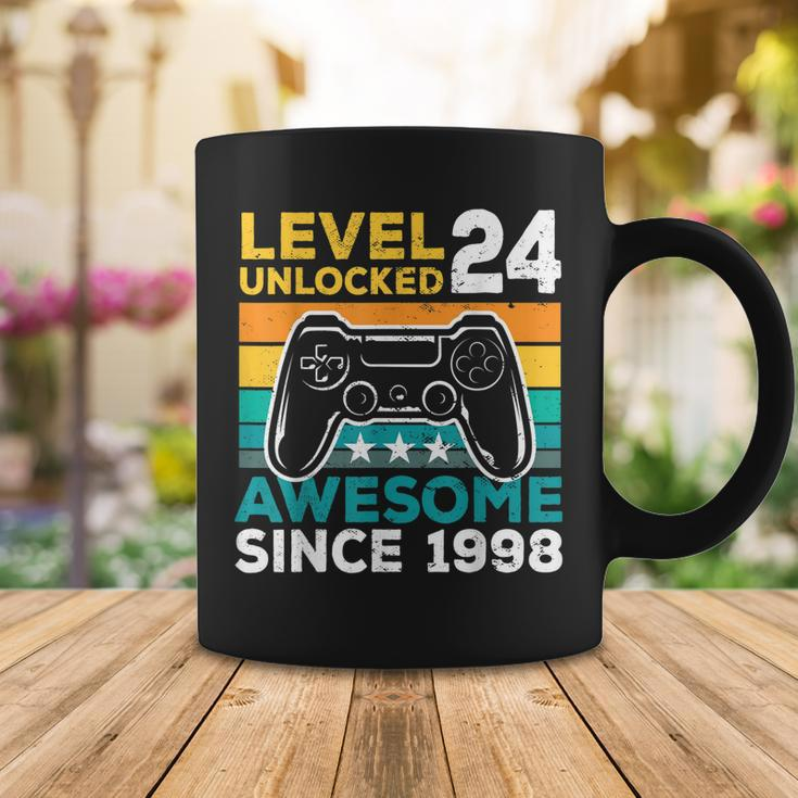 Level 24 Unlocked Awesome 1998 24Th Birthday Man Video Game V2 Coffee Mug Funny Gifts