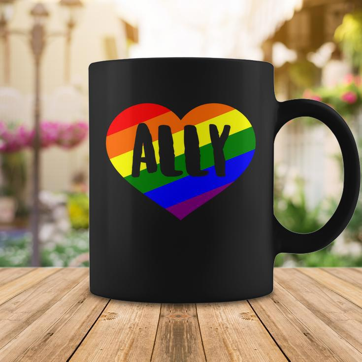 Lgbt Pride Love Ally Heart Coffee Mug Unique Gifts