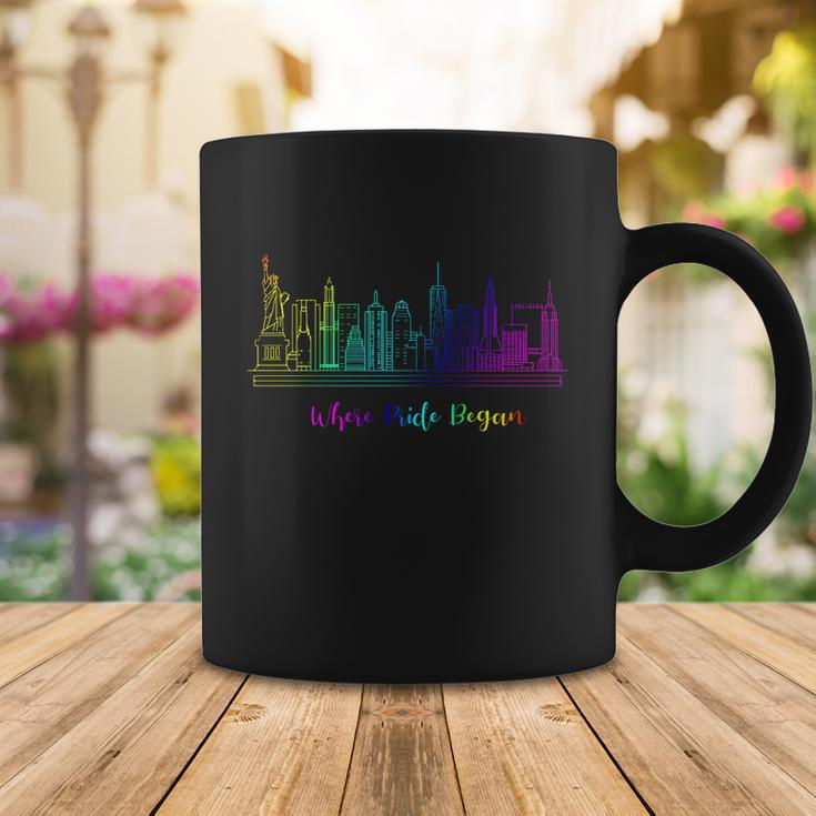 Lgbt Where Pride Began New York Skyline Coffee Mug Unique Gifts