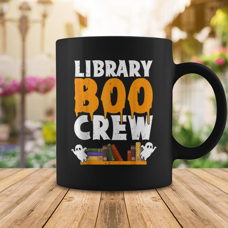 Library Boo Crew School Librarian Ghost Halloween Boys Girls Coffee Mug Funny Gifts