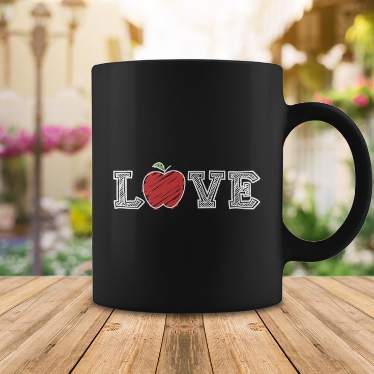 Love Apple Back To School Teacher Teacher Quote Graphic Shirt Coffee Mug Unique Gifts