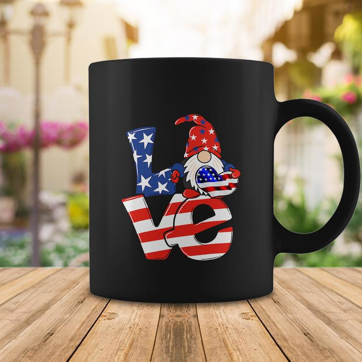 Love Gnome American Flag Funny 4Th Of July Coffee Mug Unique Gifts