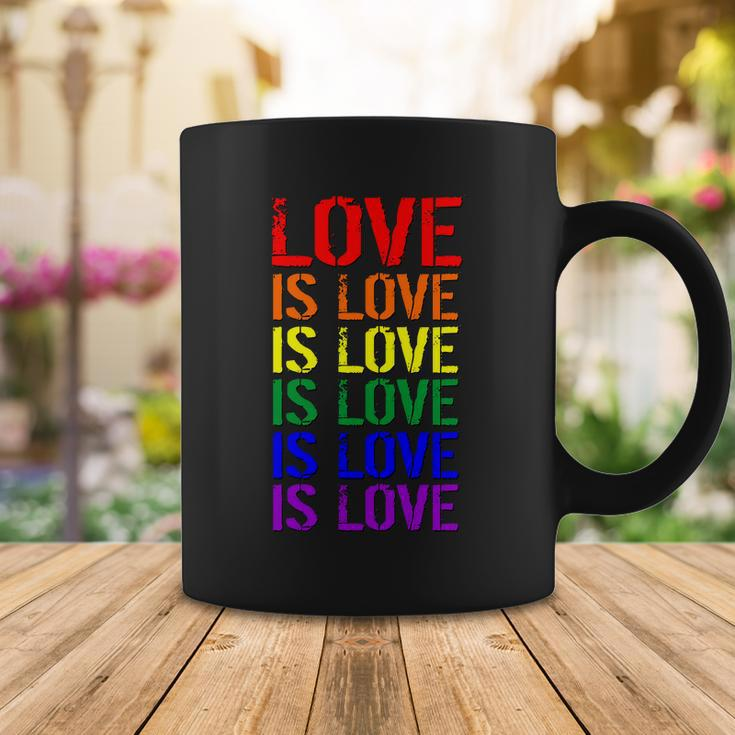 Love Is Love Rainbow Colors Coffee Mug Unique Gifts