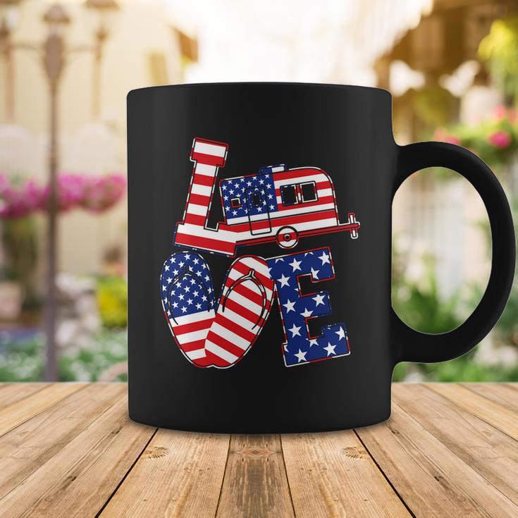 Love Usa Camping Tshirt Coffee Mug Unique Gifts