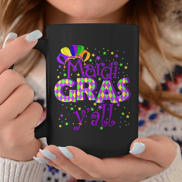 Mardi Gras Yall New Orleans Party T-Shirt Graphic Design Printed Casual Daily Basic Coffee Mug Personalized Gifts
