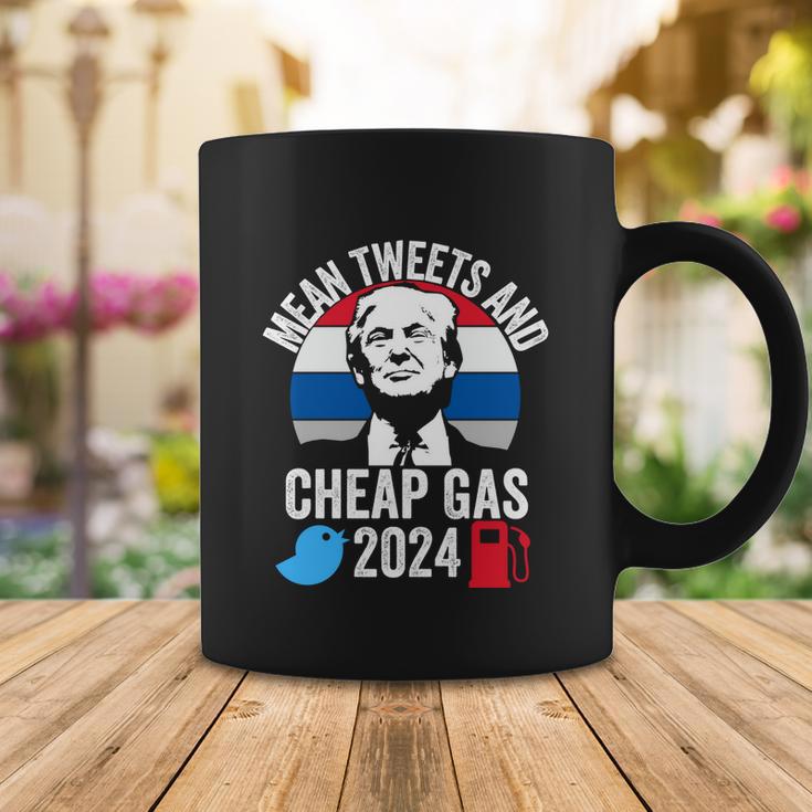 Mean Tweets And Cheap Gas 2024 Donald Trump For President Funny Gift Coffee Mug Unique Gifts