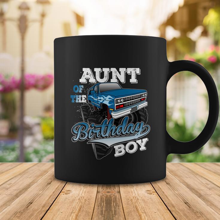 Mens Aunt Of The Birthday Boy Monster Truck Birthday Gift Coffee Mug Unique Gifts