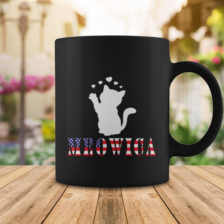 Meowica American Flag 4Th Of July Cat Day Coffee Mug Unique Gifts