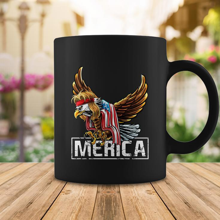 Merica Bald Eagle Mullet 4Th Of July American Flag Patriotic Gift Coffee Mug Unique Gifts