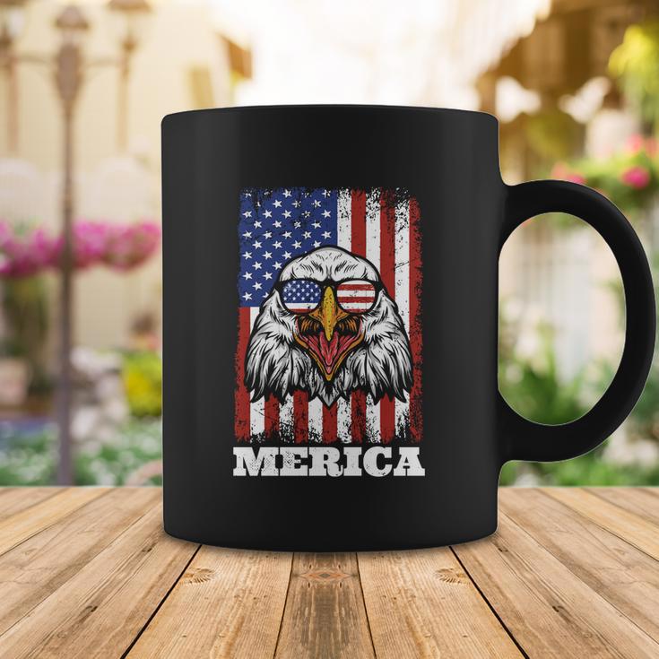 Merica Eagle Mullet 4Th Of July American Flag Stars Stripes Gift Coffee Mug Unique Gifts