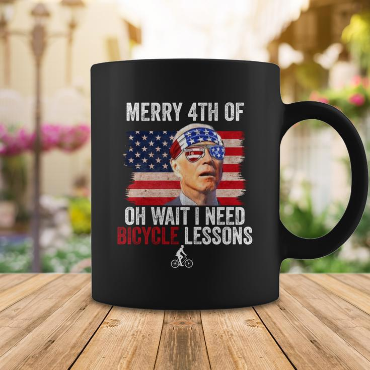 Merry 4Th Of July Biden Bike Bicycle Falls Off Funny Coffee Mug Unique Gifts
