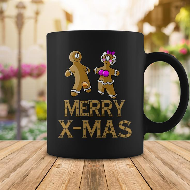 Merry X-Mas Funny Gingerbread Couple Tshirt Coffee Mug Unique Gifts