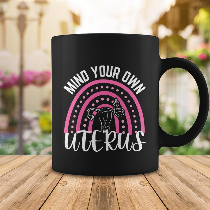 Mind Your Own Uterus Rainbow 1973 Pro Roe Coffee Mug Unique Gifts