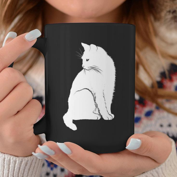 Minimalist Cute Black Cat Owner Feline Art Kitten Lover Gift Coffee Mug Personalized Gifts