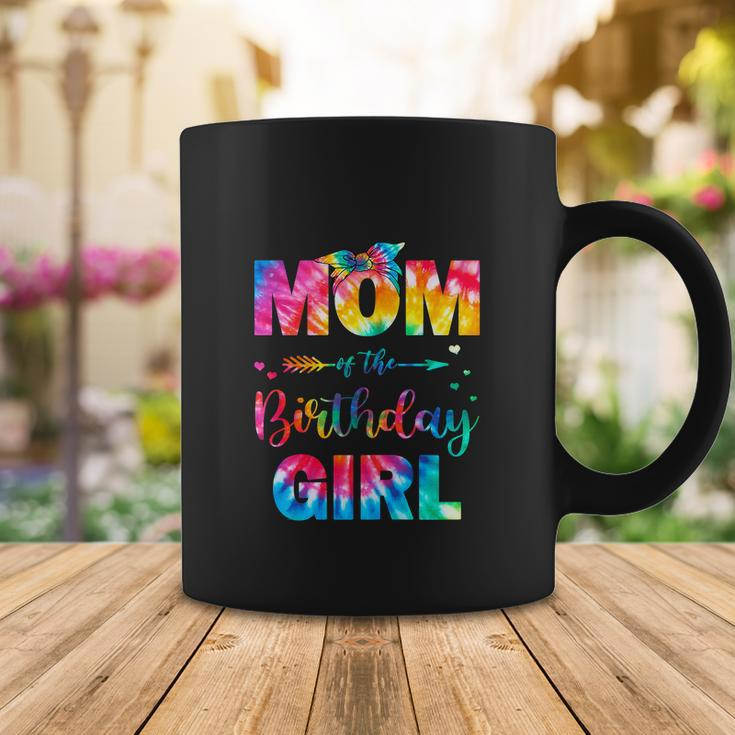Mom Of The Birthday Girl Funny Mama Tie Dye Coffee Mug Unique Gifts