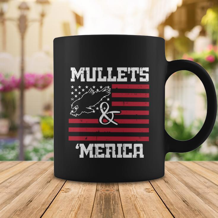 Mullets And Merica Eagle American Flag Fourth 4Th Of July Great Gift Coffee Mug Unique Gifts