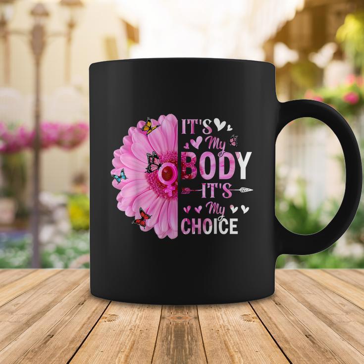 My Body Choice Uterus Business Butterfly Flower Coffee Mug Unique Gifts