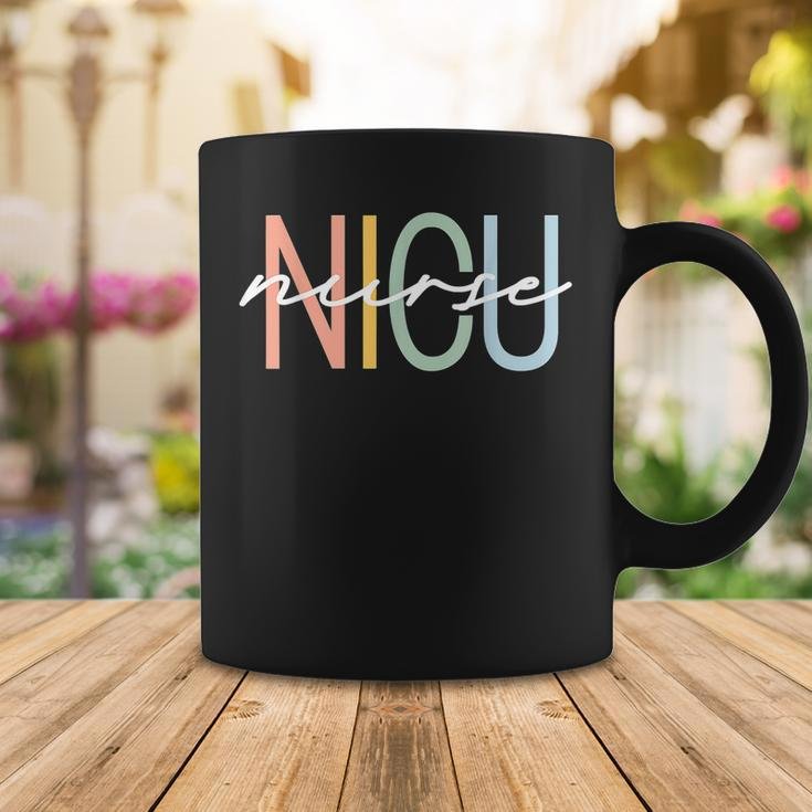 Nicu Nurse Icu Neonatal Boho Rainbow Team Tiny Humans Retro V2 Coffee Mug Funny Gifts