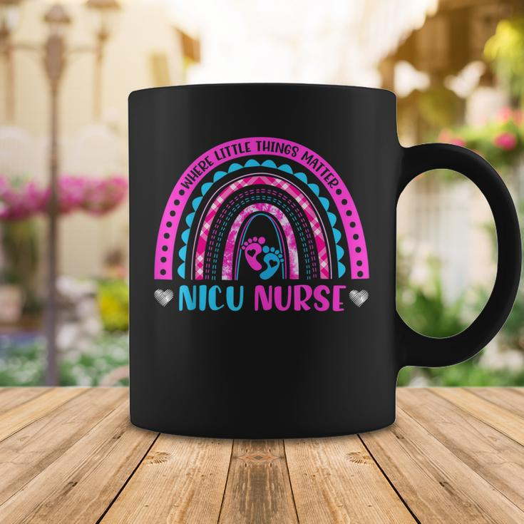 Nicu Nurse Neonatal Nurse Labor And Delivery Leopard Rainbow V3 Coffee Mug Funny Gifts