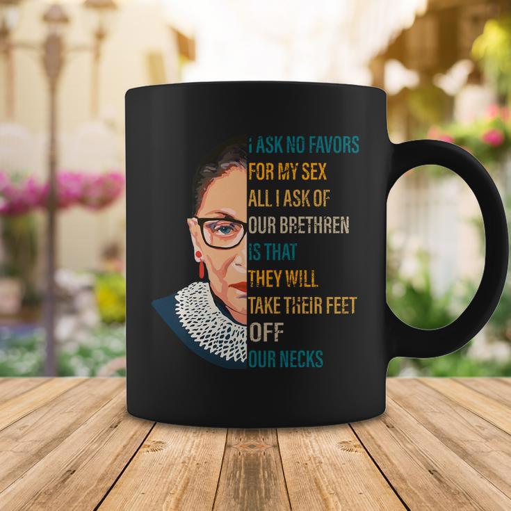 Notorious Rbg Ask No Favors Quote Coffee Mug Unique Gifts