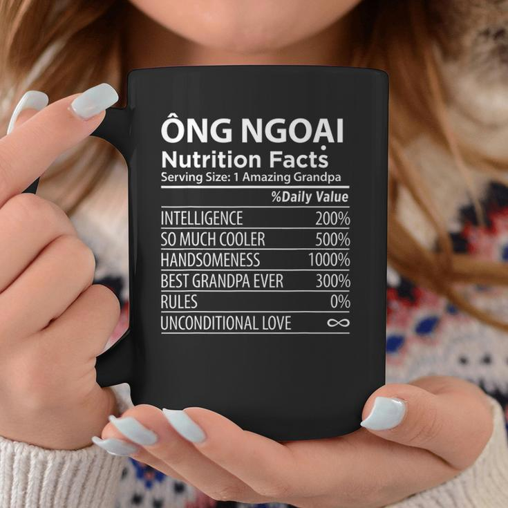 Ong Ngoai Nutrition Facts Vietnamese Grandpa Coffee Mug Personalized Gifts