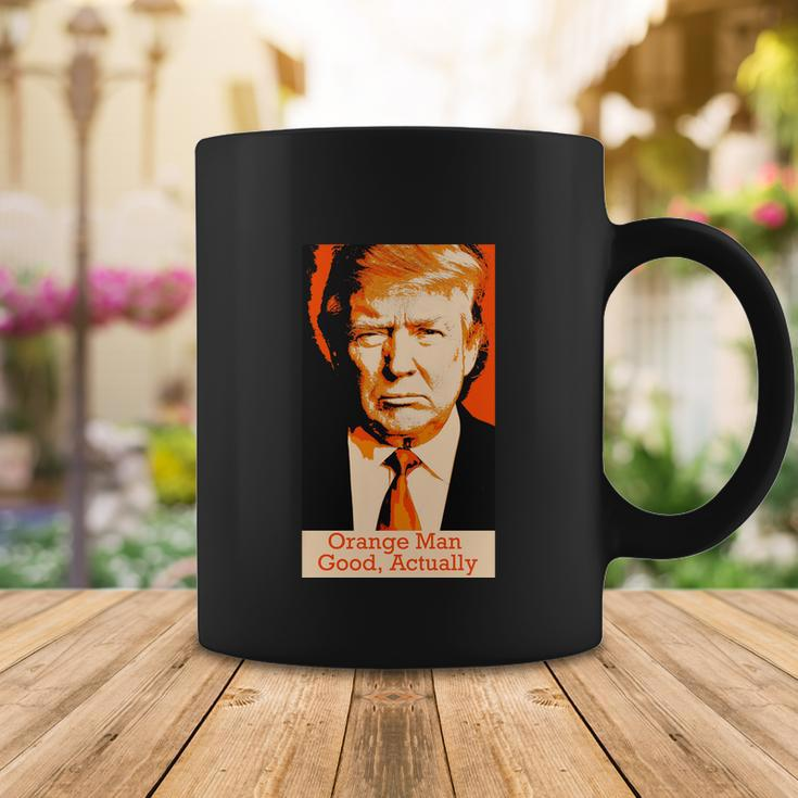 Orange Man Good Actually Coffee Mug Unique Gifts