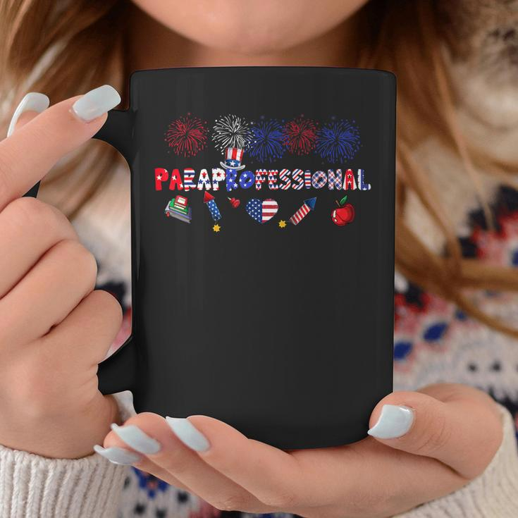 Paraprofessional Proud American Flag Fireworks 4Th Of July Coffee Mug Personalized Gifts