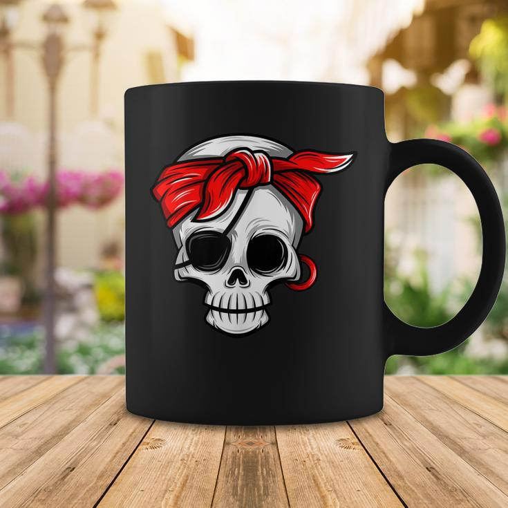 Pirate Dead With Eye Patch Red Bandana Halloween Diy Costume Coffee Mug Funny Gifts