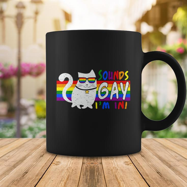 Pride Month Cat Sounds Gay I Am In Lgbt Coffee Mug Unique Gifts