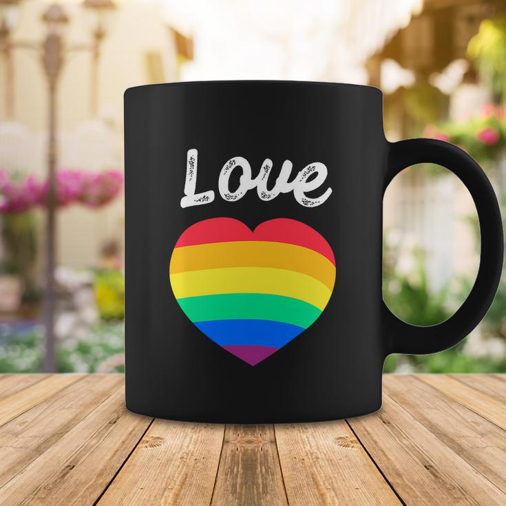 Pride Month Funny Rainbow Heart Gay And Lgbt Coffee Mug Unique Gifts