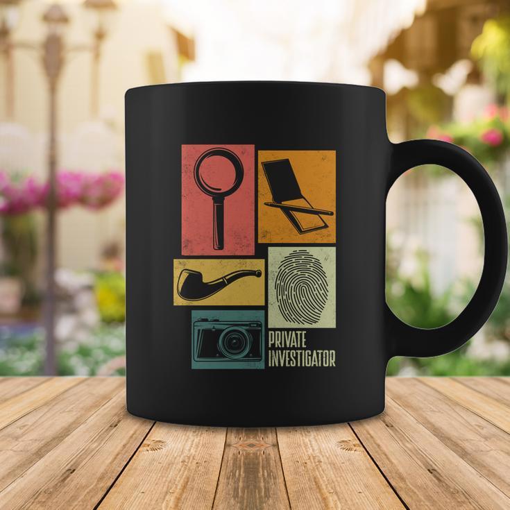 Private Detective Crime Investigator Silhouettes Gift Coffee Mug Unique Gifts