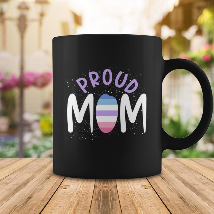 Proud Mom Bi Gender Flag Gay Pride Mothers Day Lgbt Bigender Great Gift Coffee Mug Unique Gifts