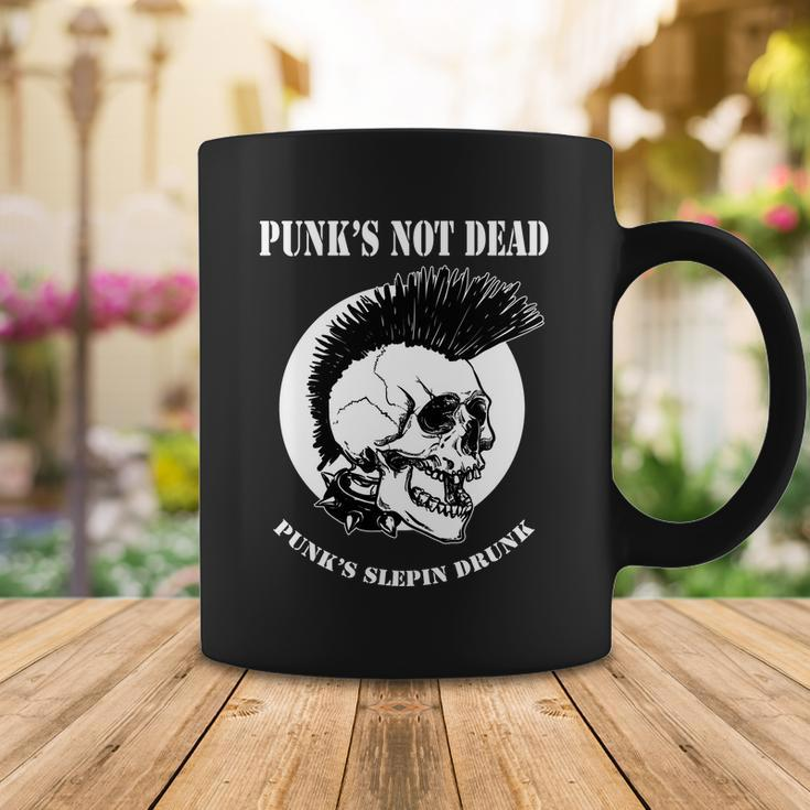 Punk Skull With Mohawk Coffee Mug Unique Gifts