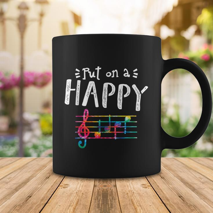 Put On A Happy Face Music Notes Funny Teacher Tshirt Coffee Mug Unique Gifts